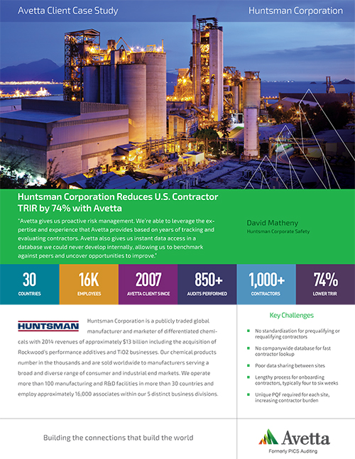 Huntsman Case Study Avetta